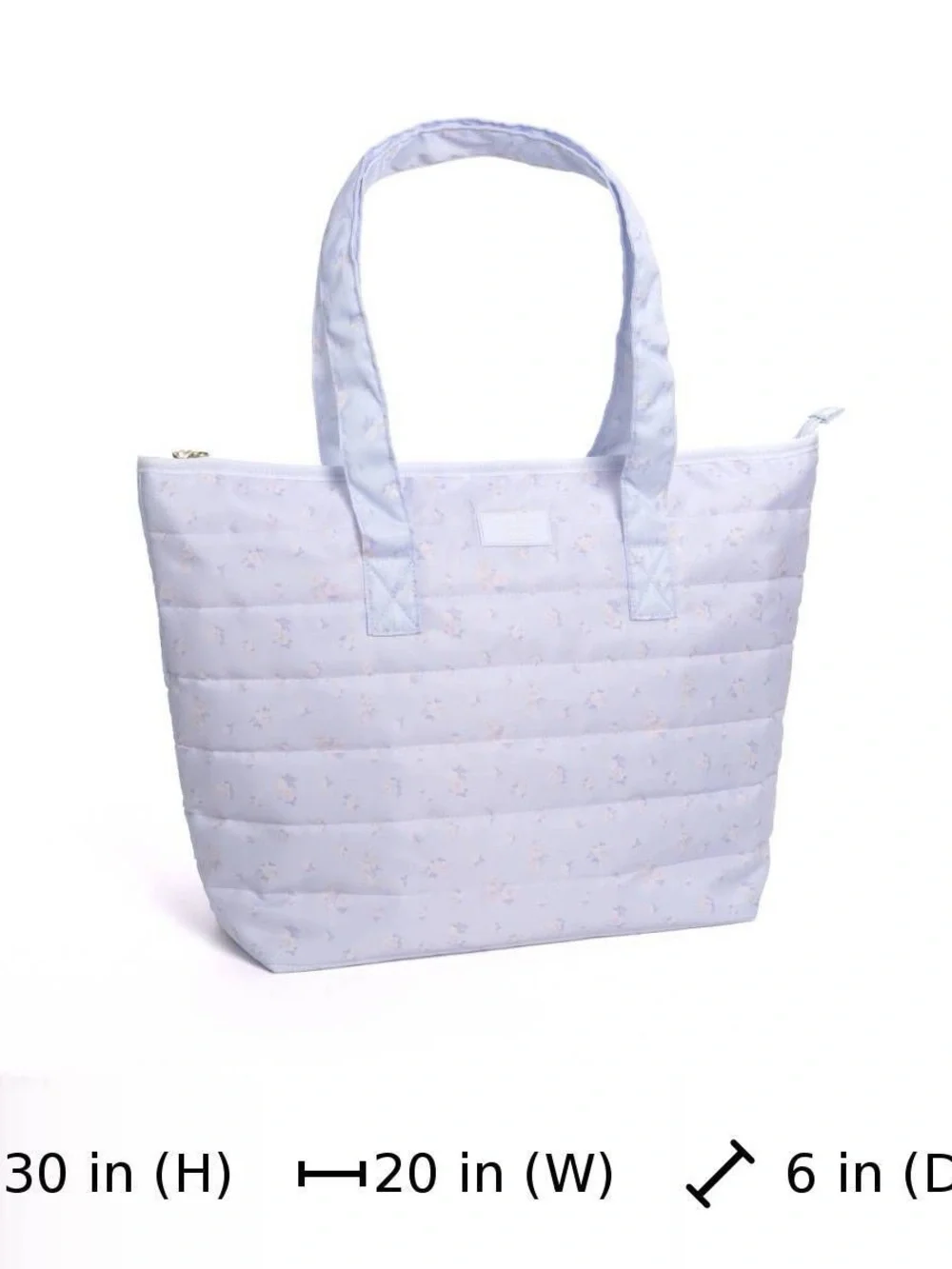 LoveShackFancy x Target - Yoobi Everblooming Rosettes Ditsy Tote Breezy Blue